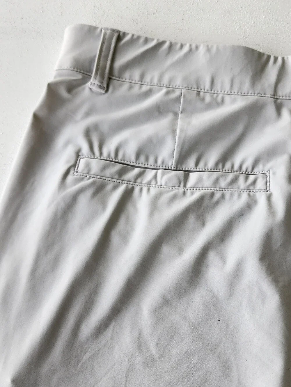 johnnie-O Light Gray Flat Front Shorts